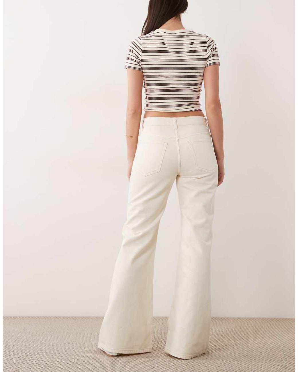 Mango Natural Theita 100% Cotton Flared Jean
