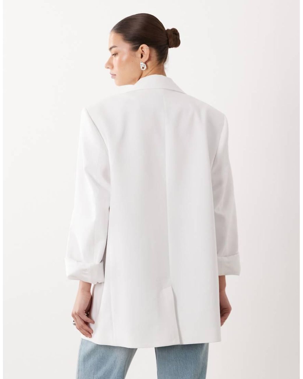 ASOS White Tailored Relaxed Mensy Blazer