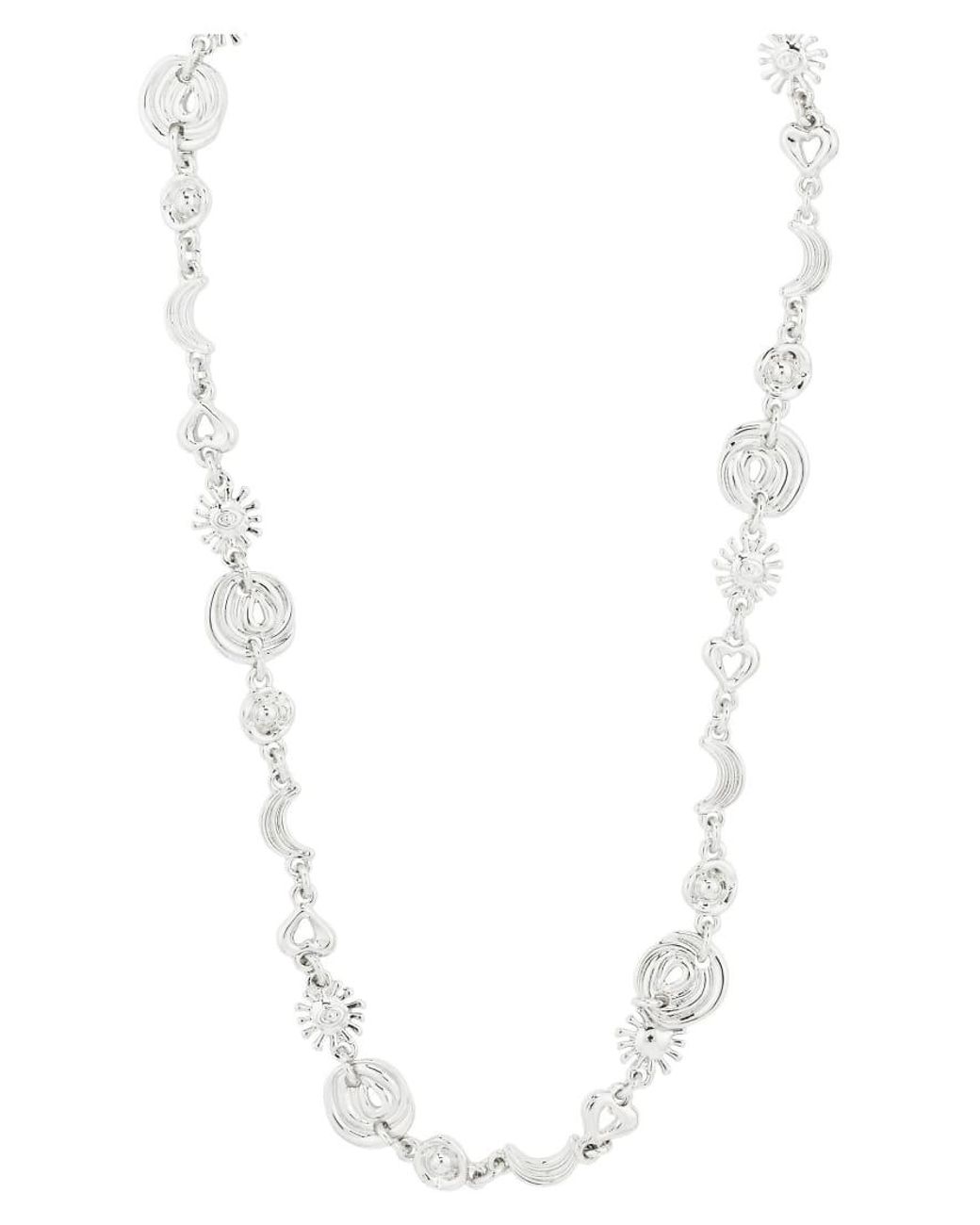 Collar Misha-Plateado Pilgrim de color White