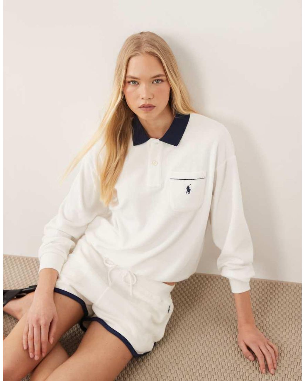 Polo Ralph Lauren Natural Knit Longsleeve Polo