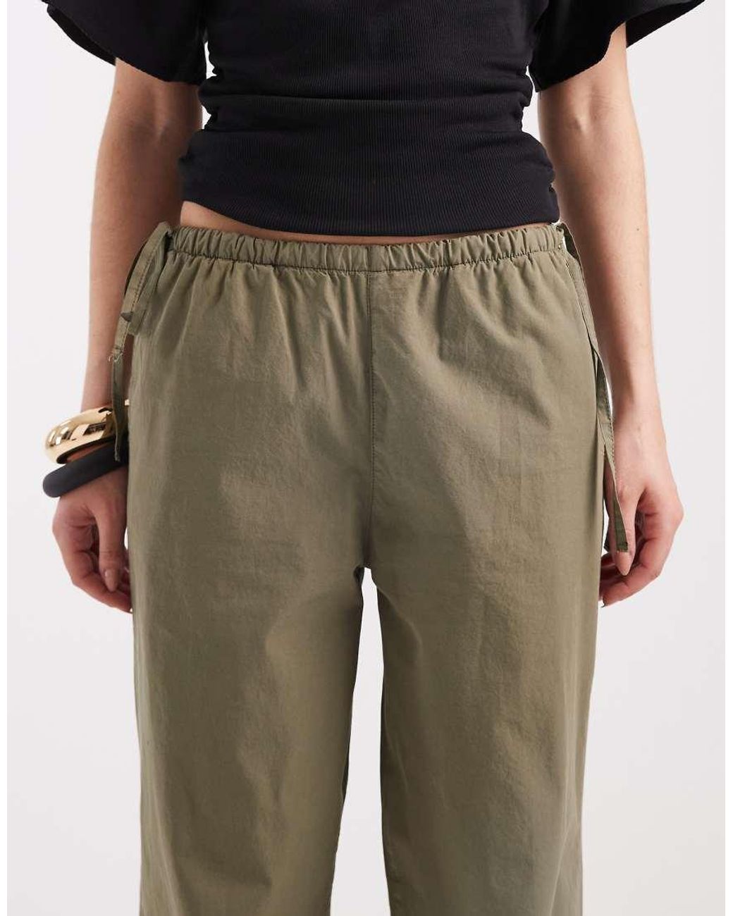 ASOS Natural Low Rise Slim Balloon