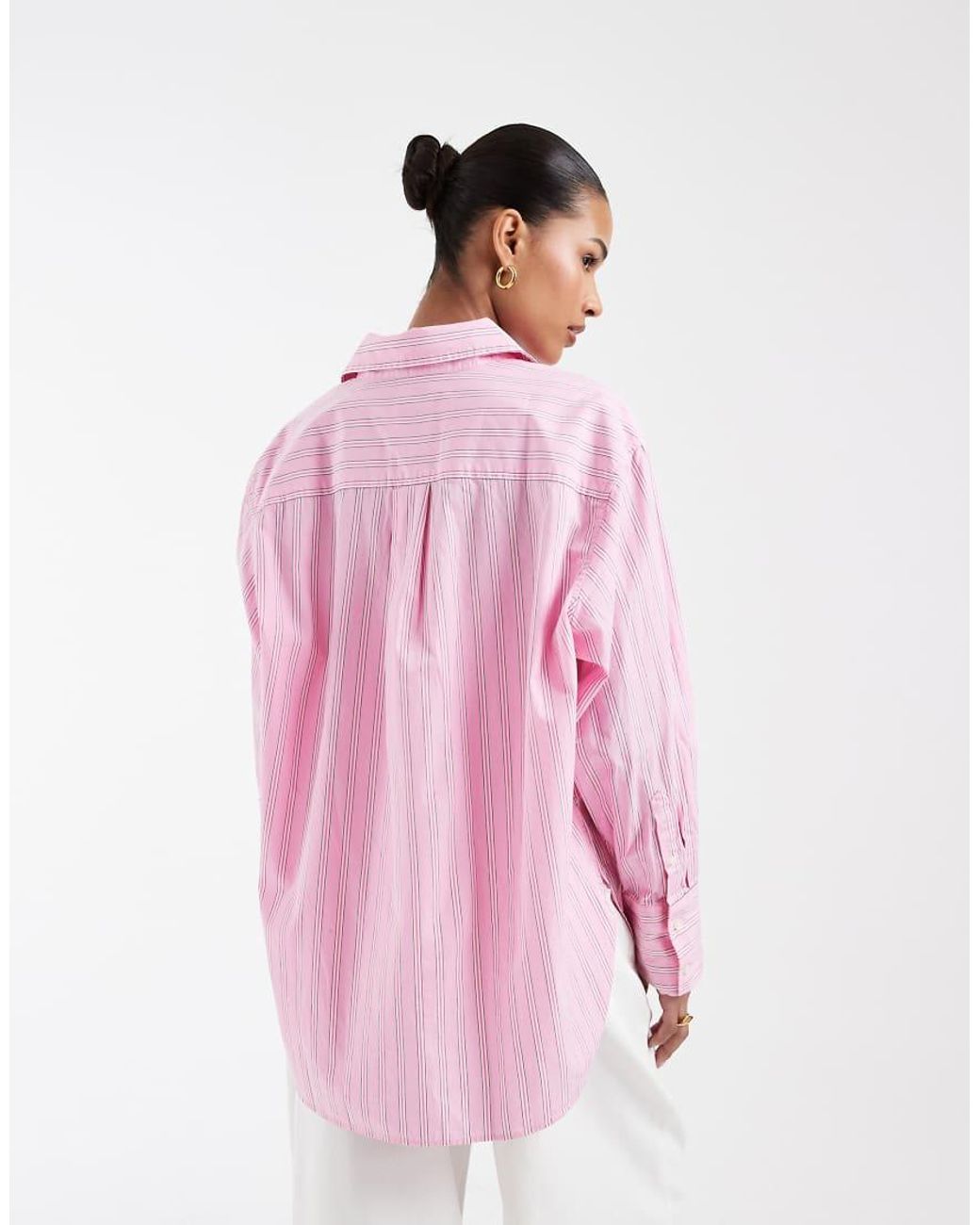 Gap Pink Relaxed Fit Poplin Shirt