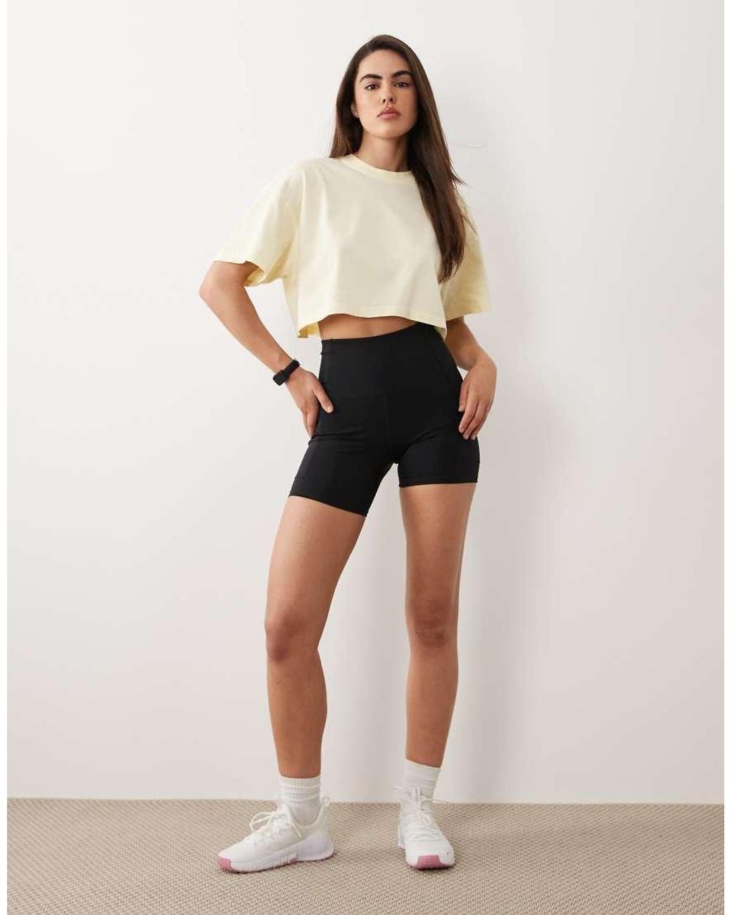 4505 Natural Icon Heavyweight Cotton Cropped T-Shirt With Quick Dry Finish