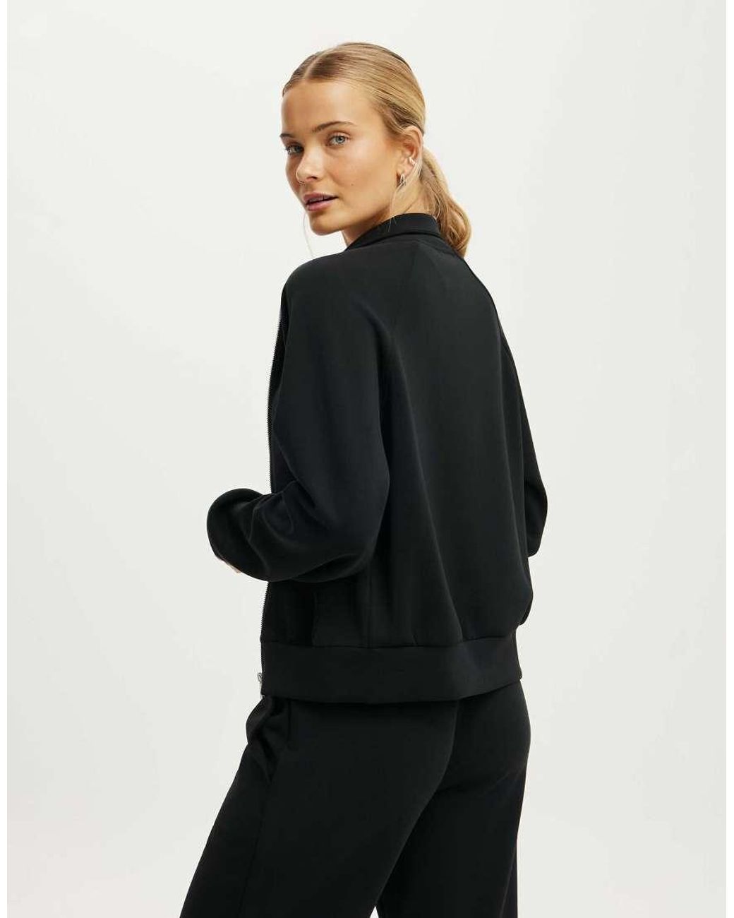 Cotton On Black Ultimate Soft Funnel Neck Jacket