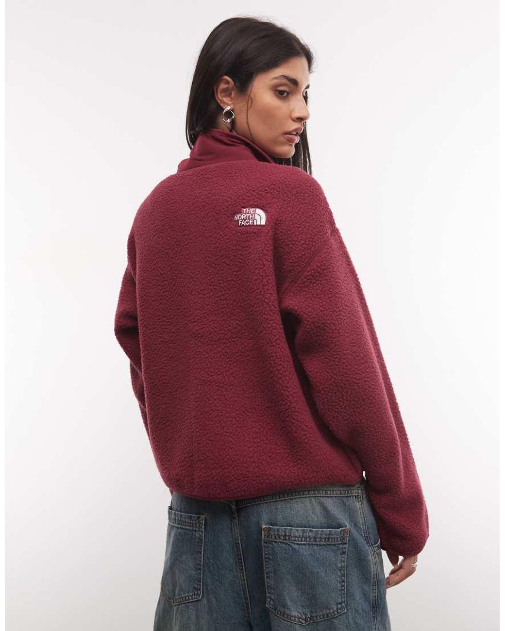 The North Face Red Cragmont Snap Front Fleece Jacket