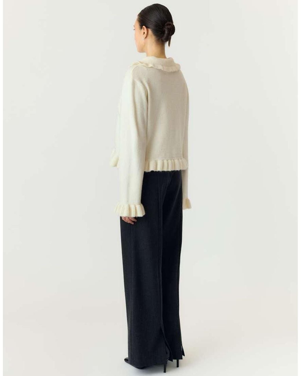 Y.A.S White Knitted Cardigan