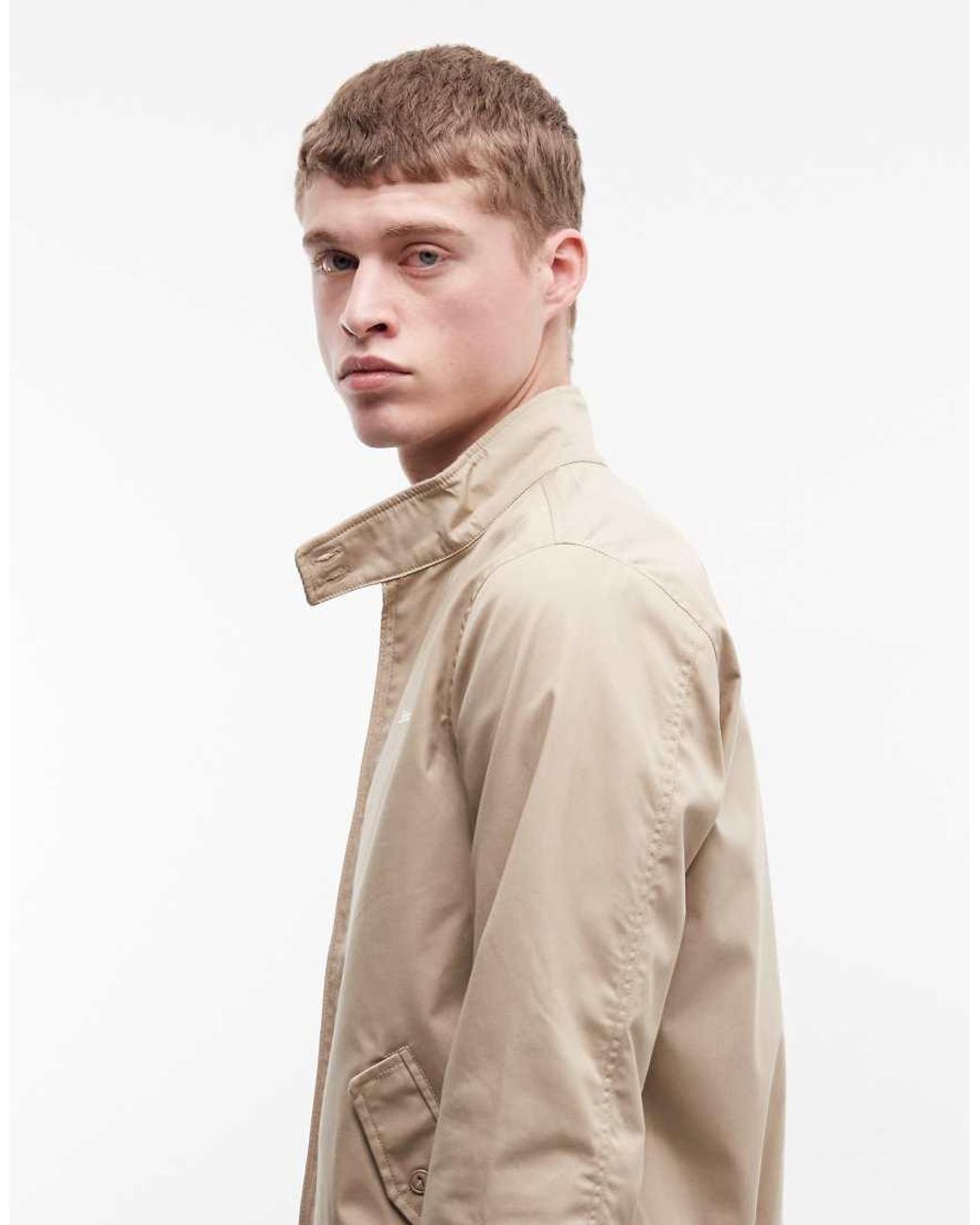 Schott Nyc Blue Logo Patch Harrington Jacket for men