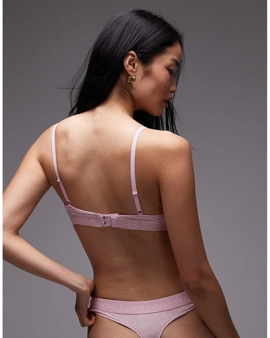Tommy Hilfiger Pink Heritage Triangle Bra