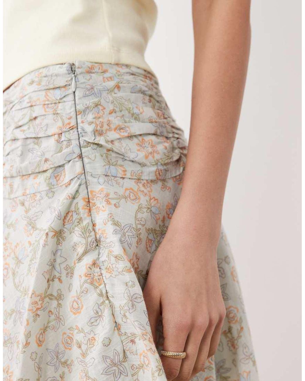Cotton On Multicolor Boho Hanky Hem Mini Skirt