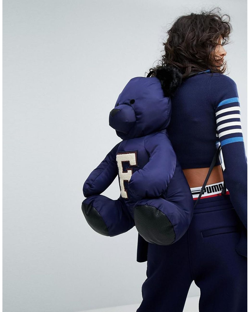 PUMA X Fenty Mascot Bear Backpack in Blue | Lyst