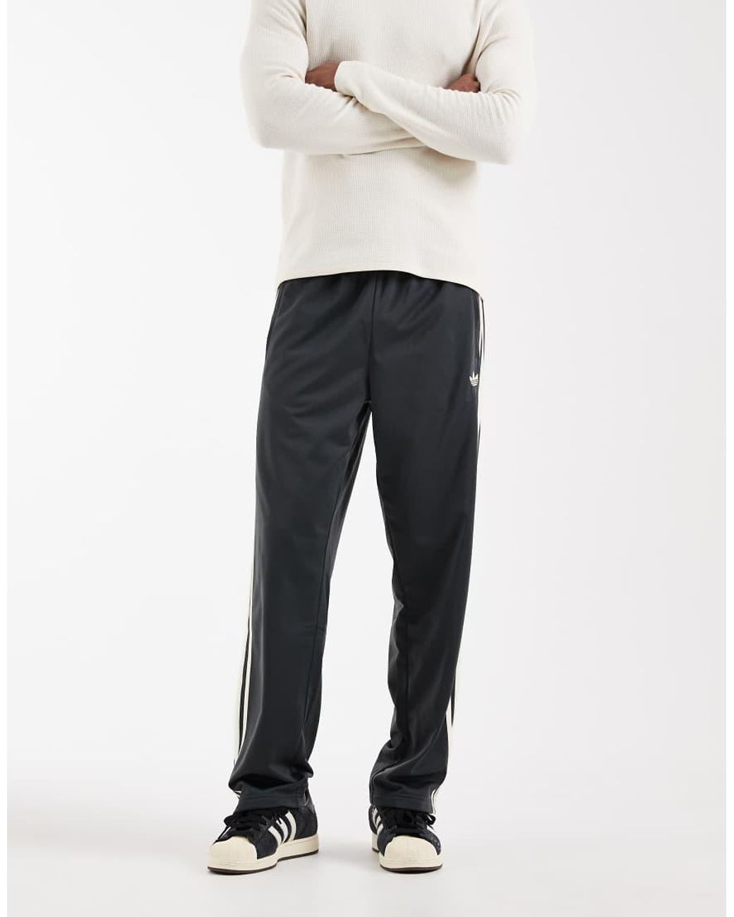 Adidas Originals White Firebird Track Pants for men
