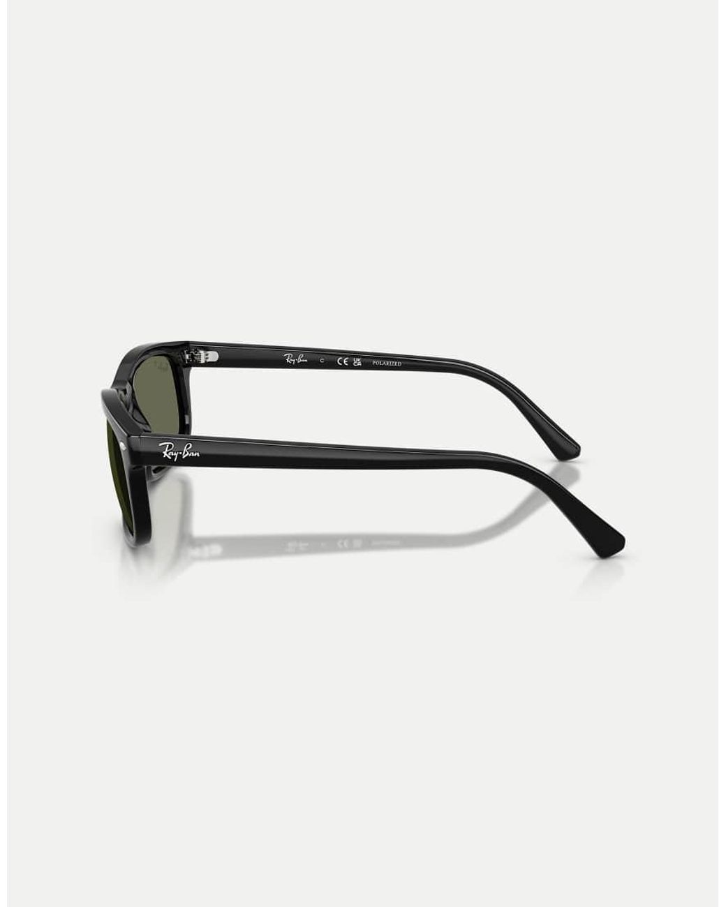 Ray-Ban Green Rb2224 Rectangle Polarised Sunglasses With Lens