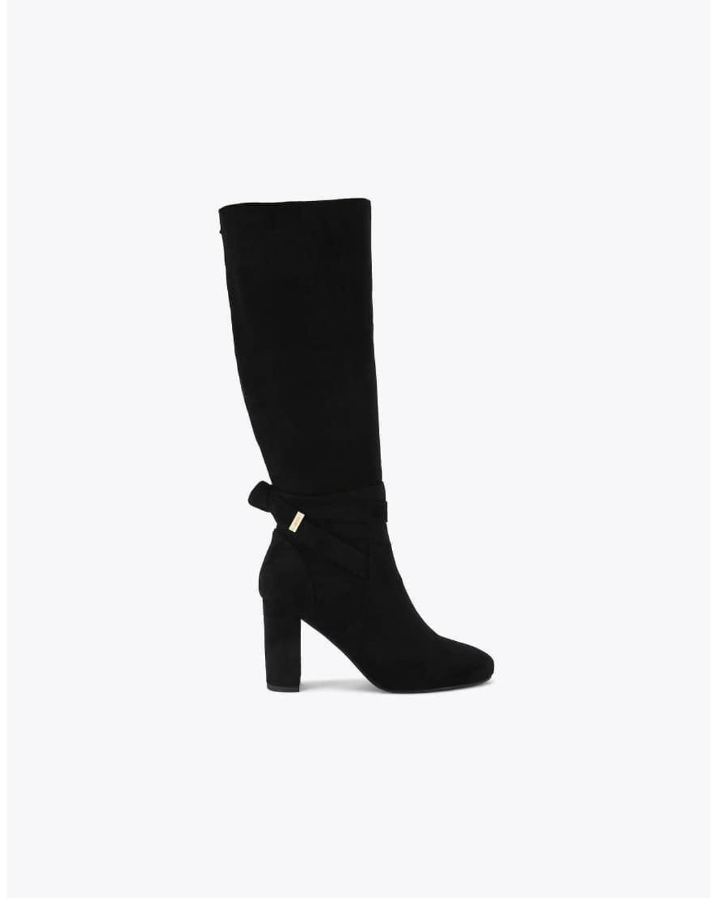 Carvela Kurt Geiger Black Tempt High Leg Wide Fit Knee Boots