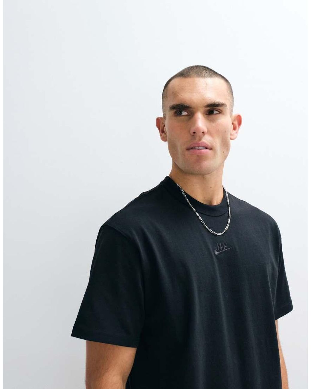 Nike Blue Premium Essentials Oversized T-shirt for men