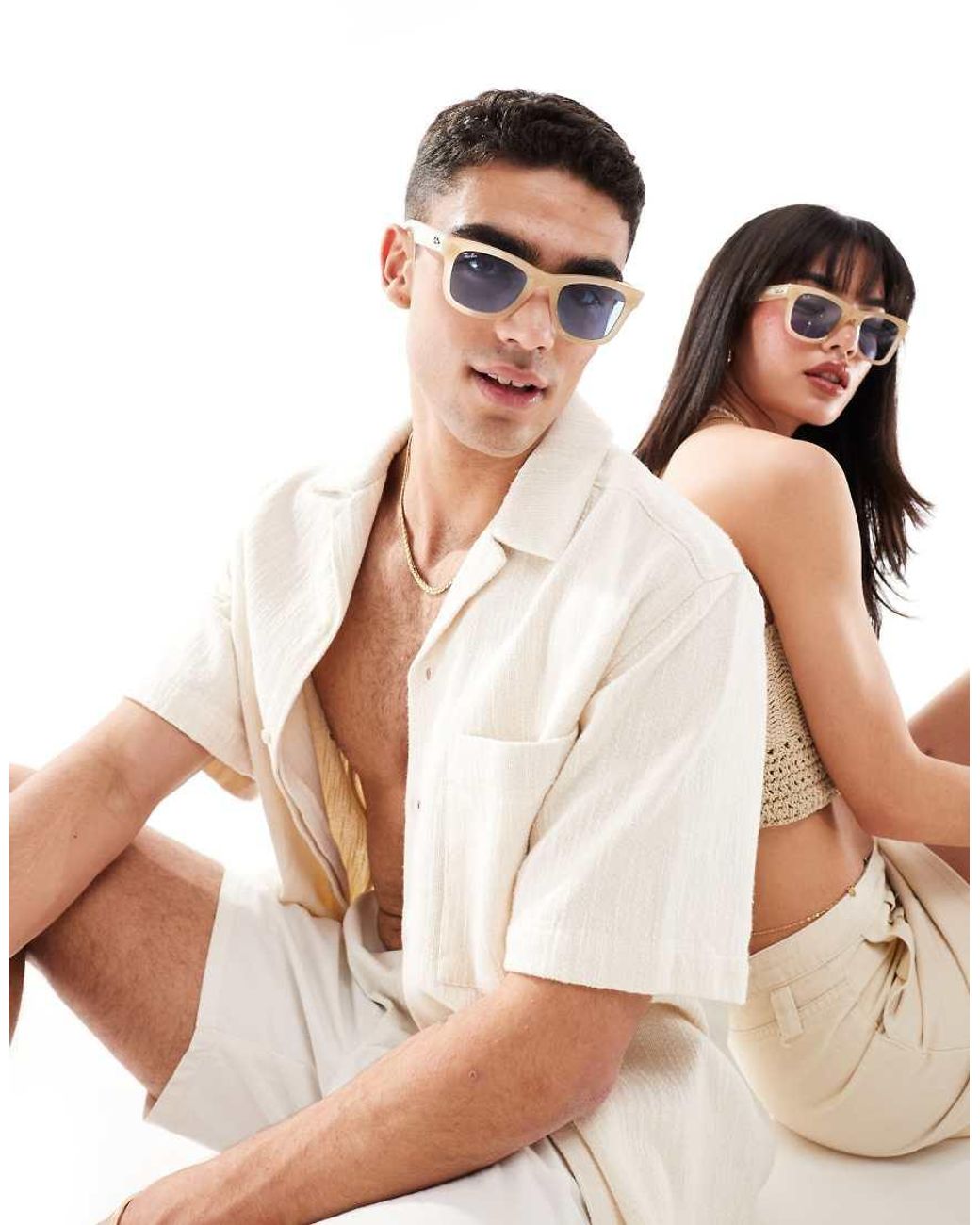 Ray-Ban White Reverse Wayfarer Sunglasses