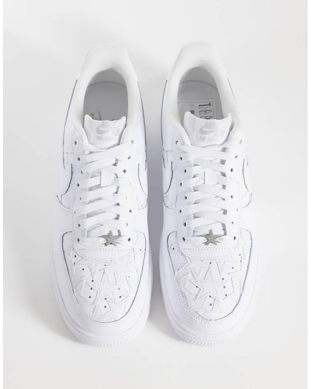 Nike White Air Force 1 '07 Lv8 Star Detail Trainers for men
