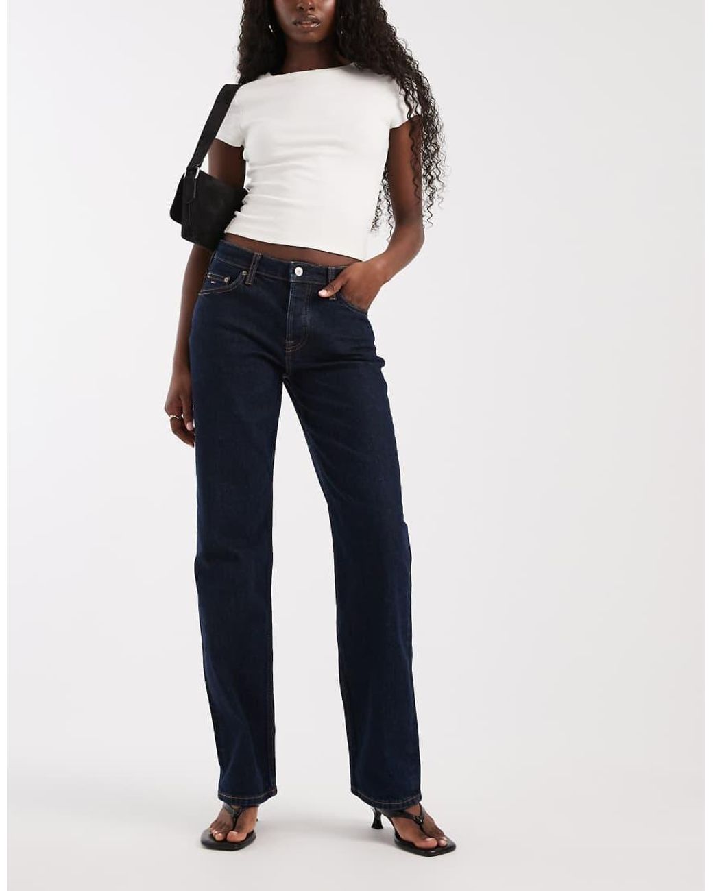 Tommy Hilfiger Blue Sophie Low Rise Straight Jeans