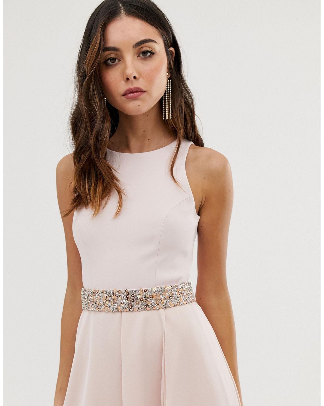 Coast April Trim Belt High low Maxi Dress in Pink Lyst