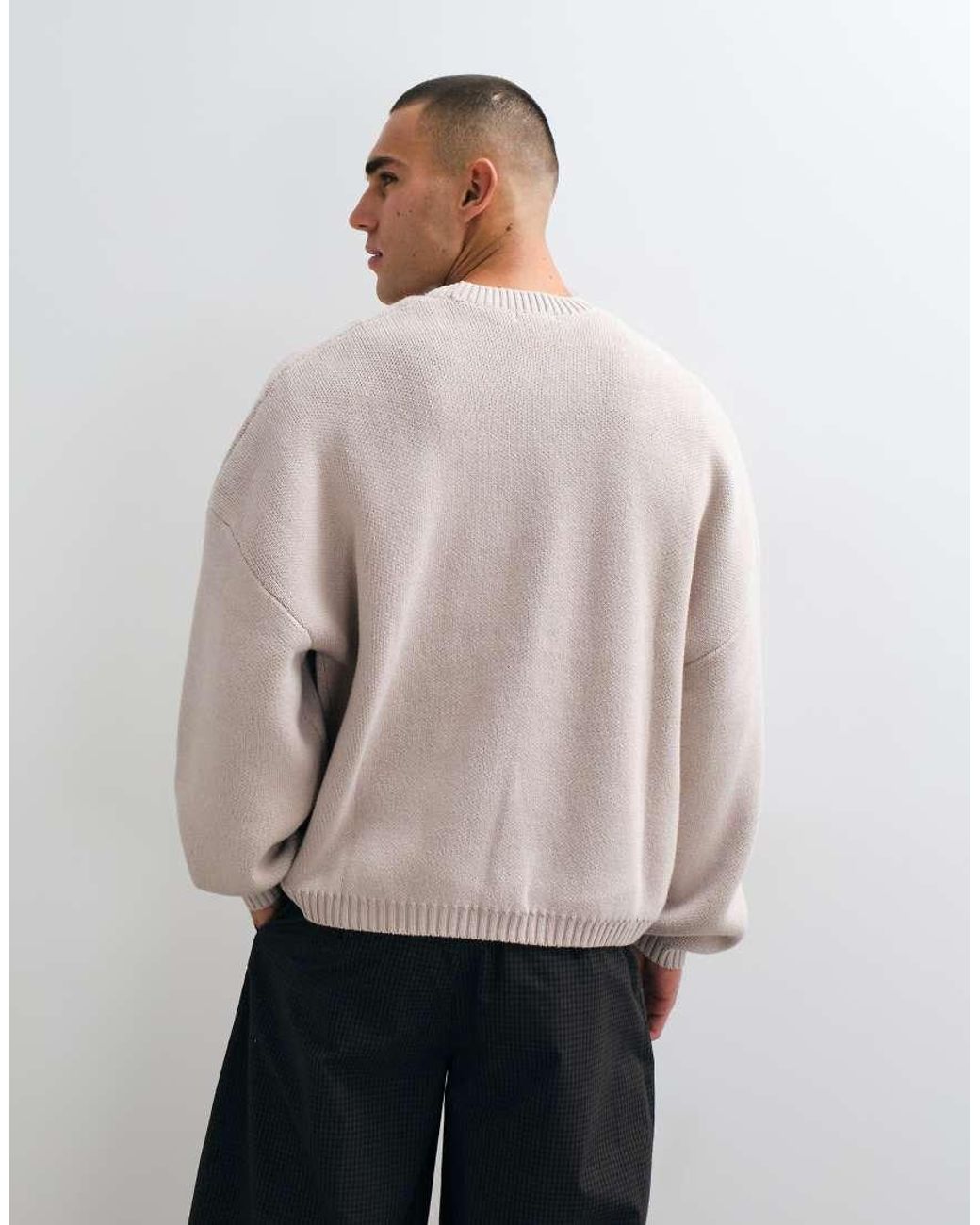 Weekday Natural Oversized Jumper for men