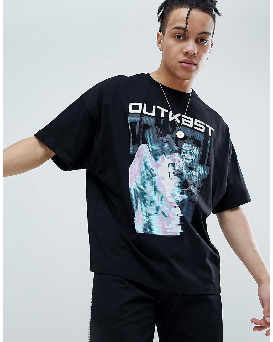 ASOS Outkast Oversized Band Tshirt in Black for Men Lyst Australia