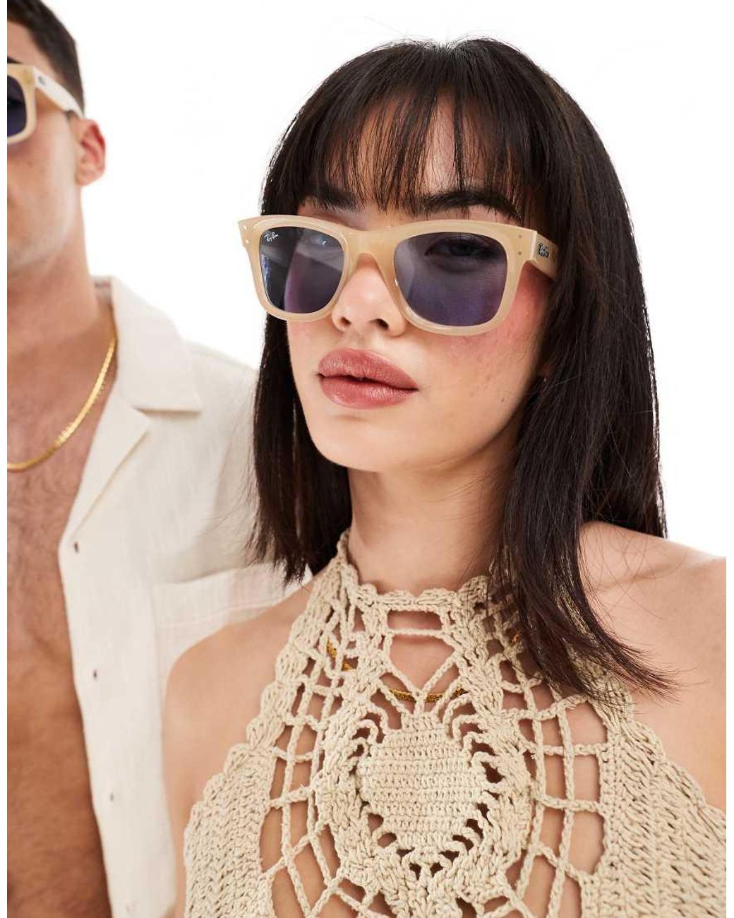 Ray-Ban White Reverse Wayfarer Sunglasses