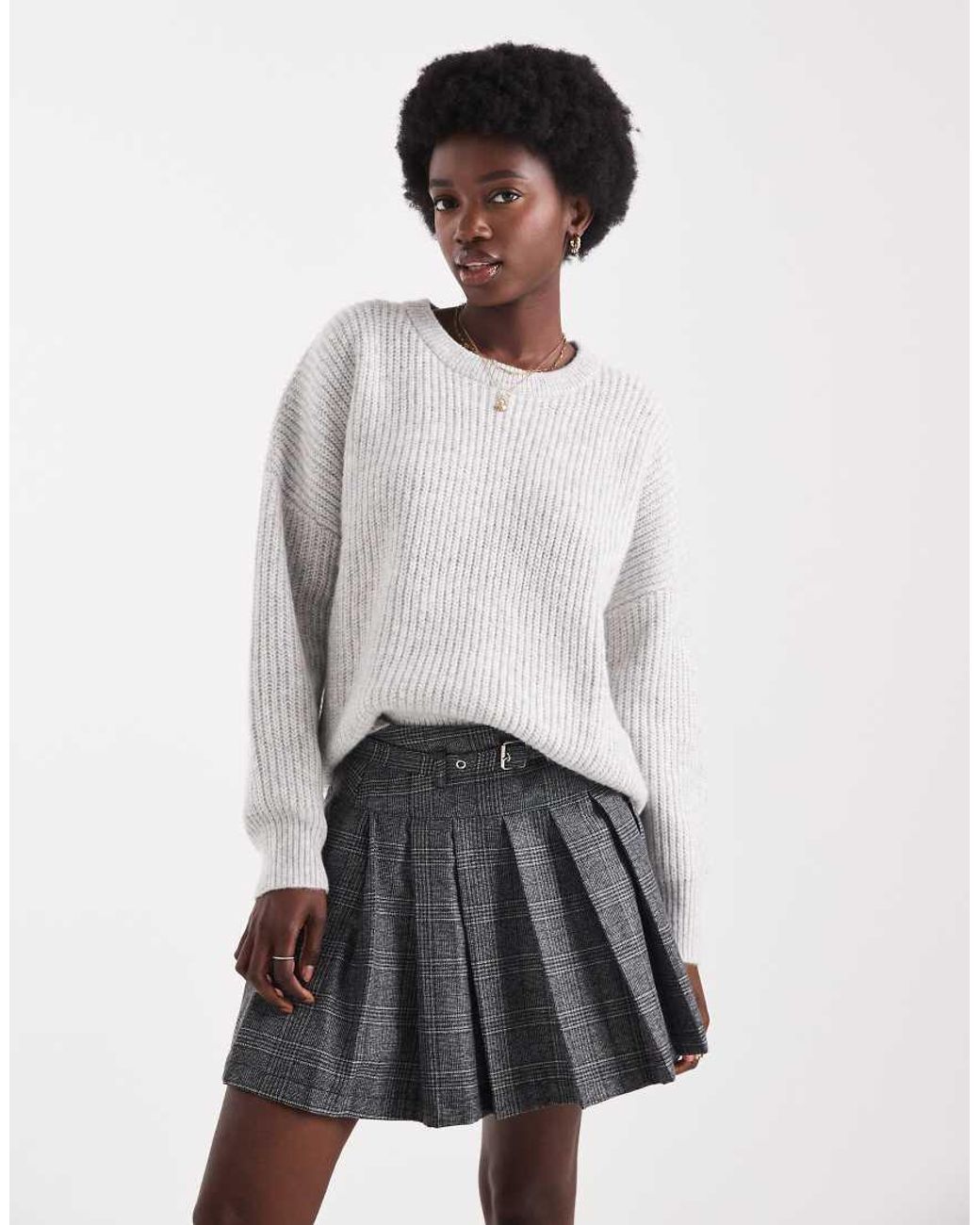 Brave Soul White Crew Neck Jumper