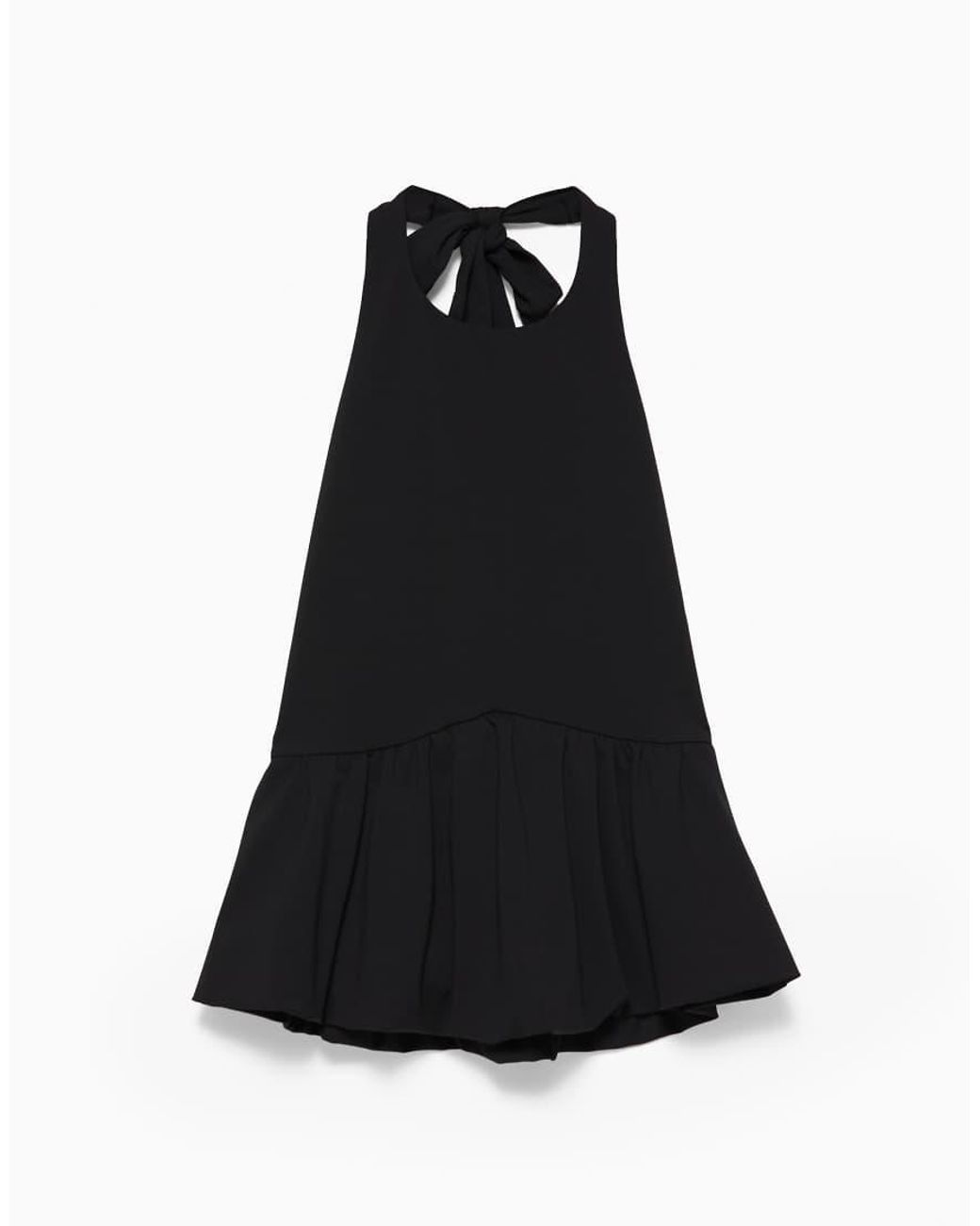 Top Halter Peplo di Pull&Bear in Black