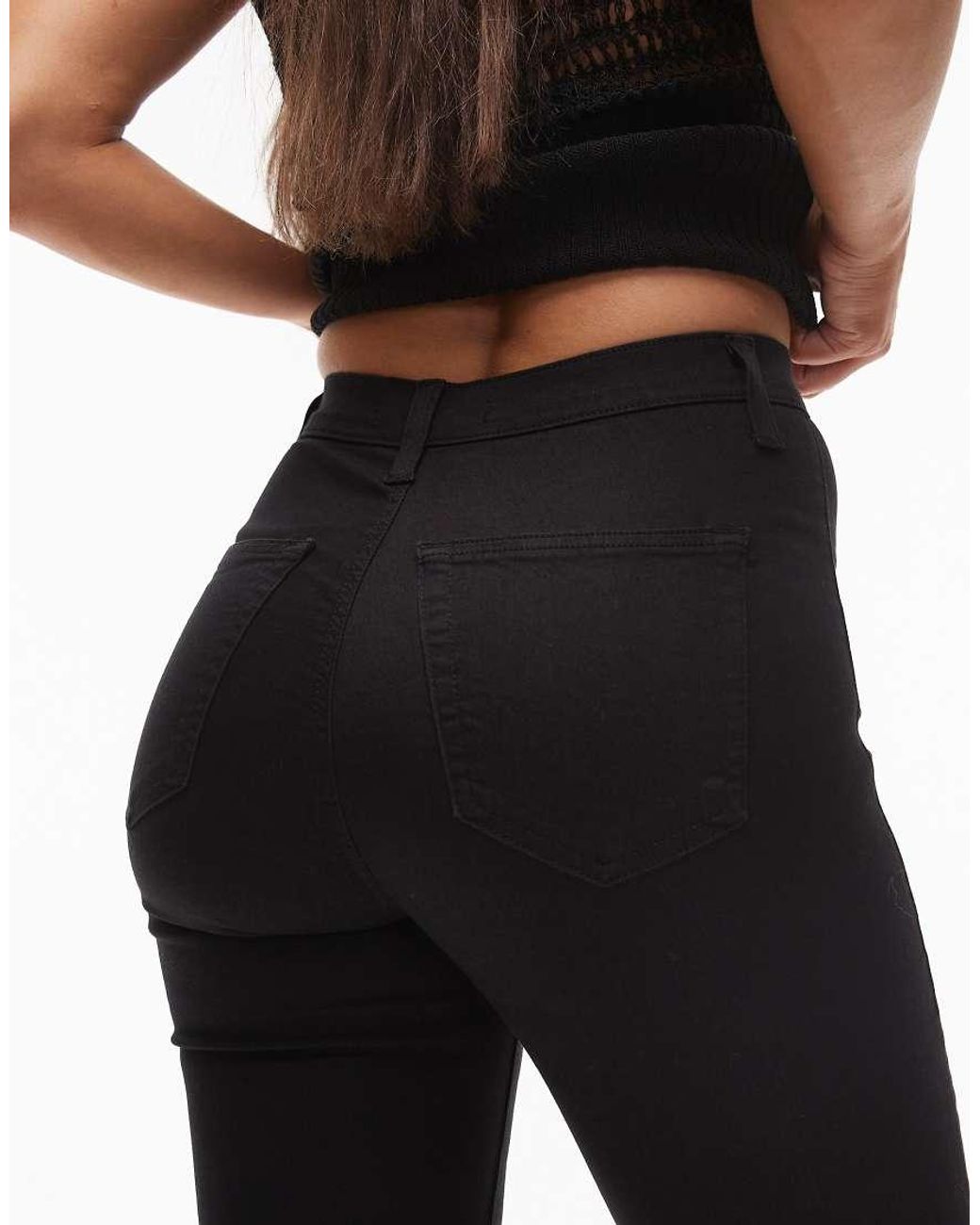 Topshop Hourglass Black Joni High Rise Skinny Jean