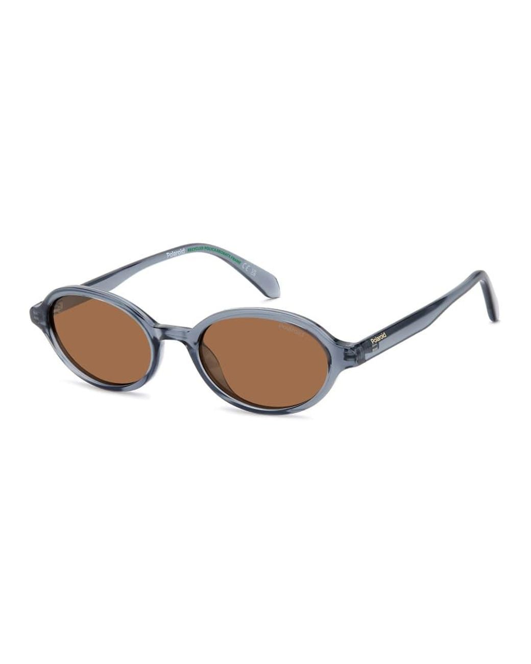 Polaroid Sunglasses Gray Polaroid Sung Vintage Oval Sunglasses With Polarised Lenses for men