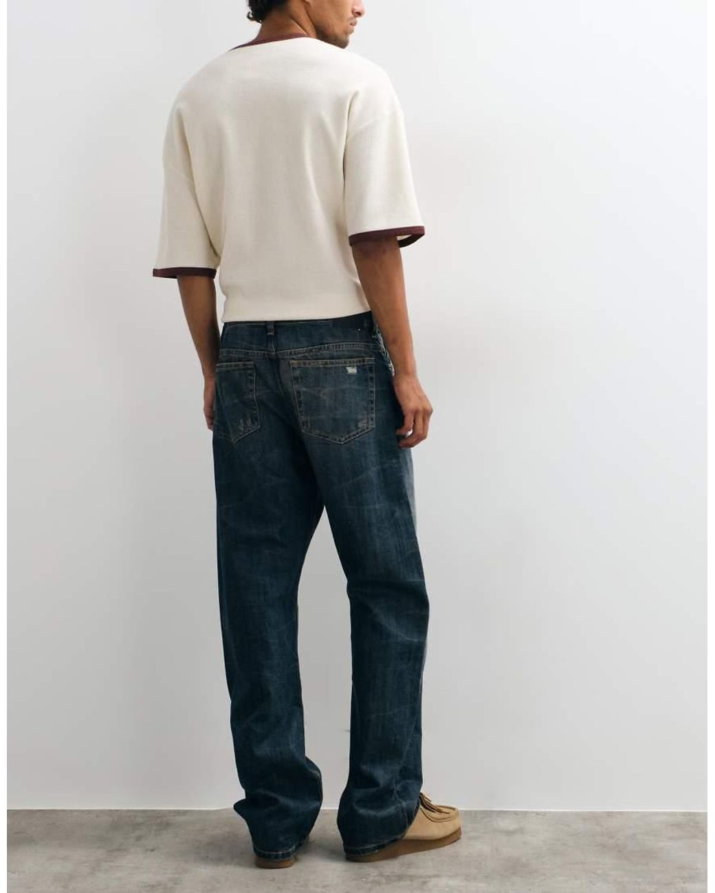 Weekday Multicolor Space Relaxed Fit Straight Jeans for men