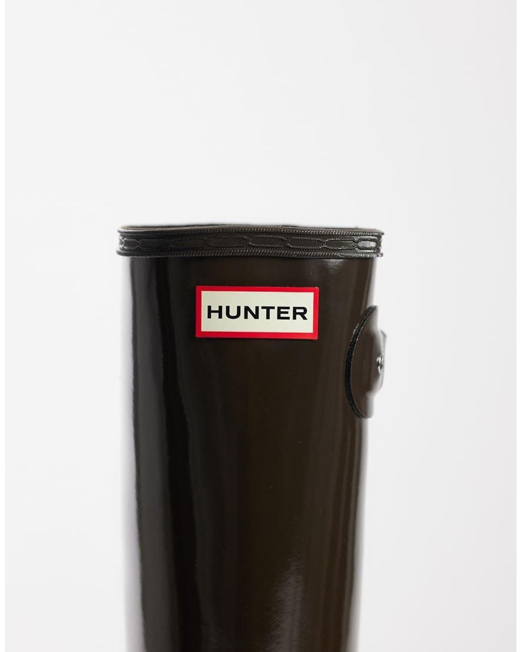 Hunter Black Original Tall Gloss Wellington Boots