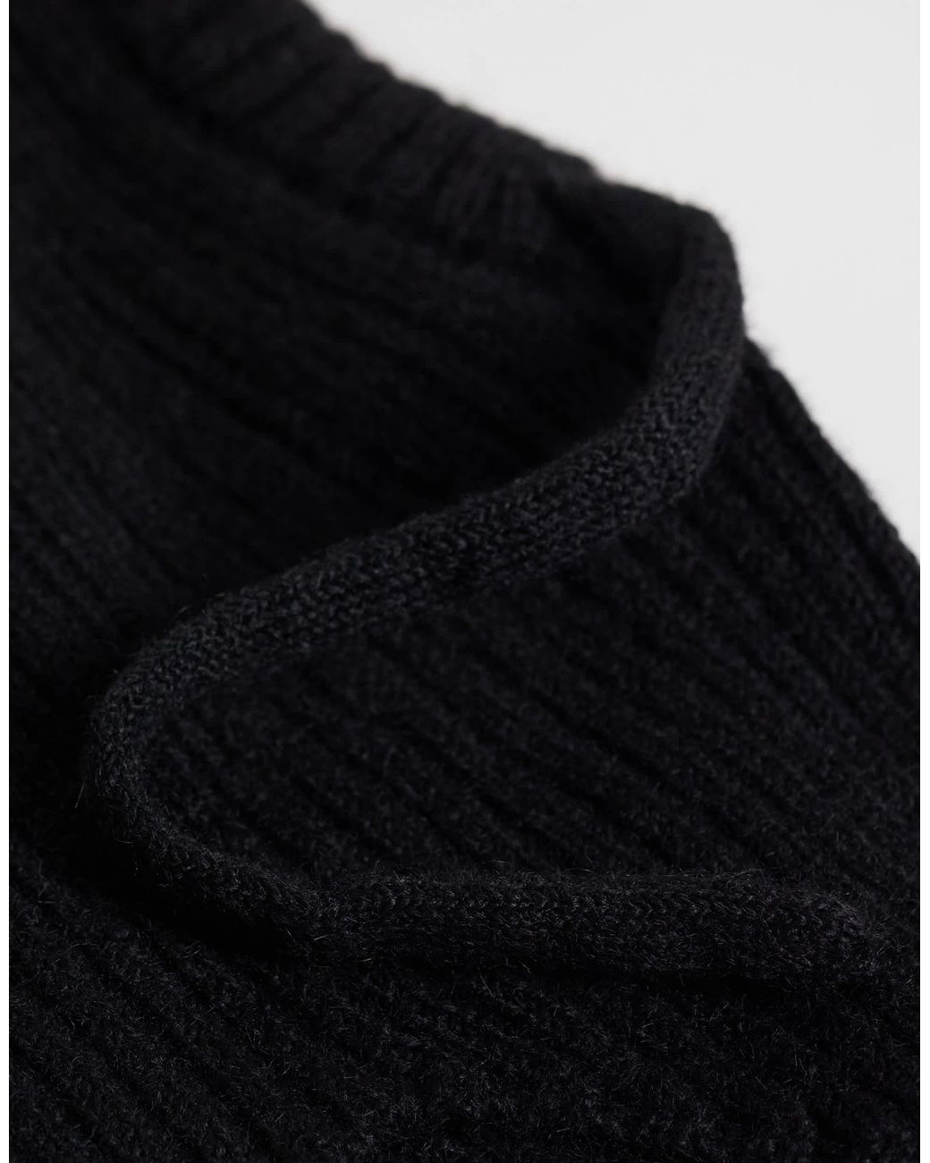 ASOS Black Gestrickte kapuze