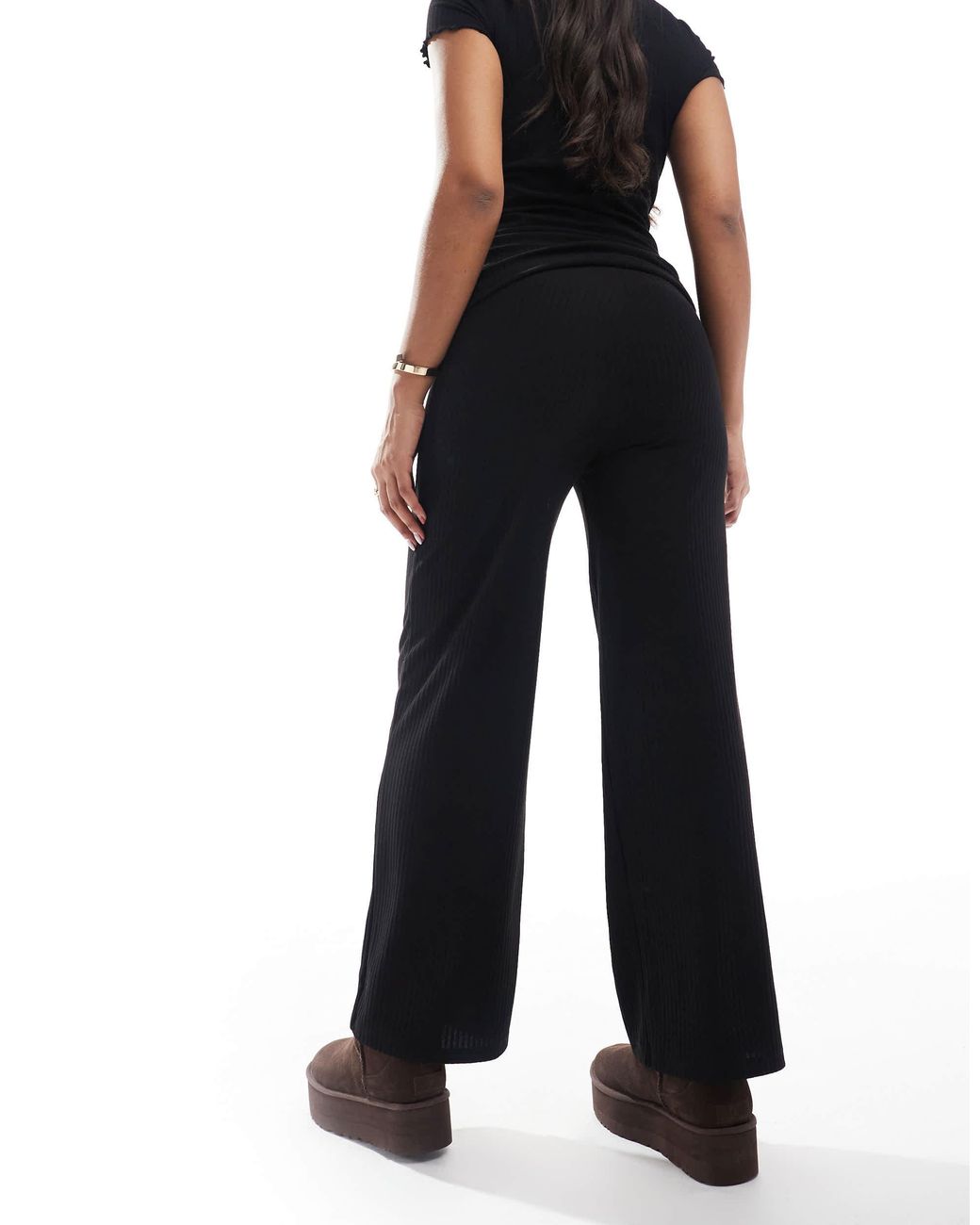 Pantalon large ONLY en coloris Black