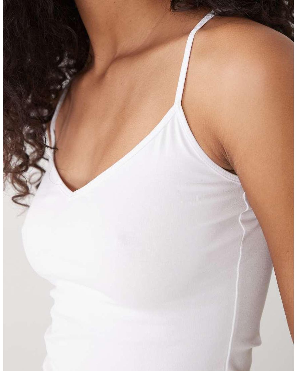 Weekday White Demi Singlet Vest