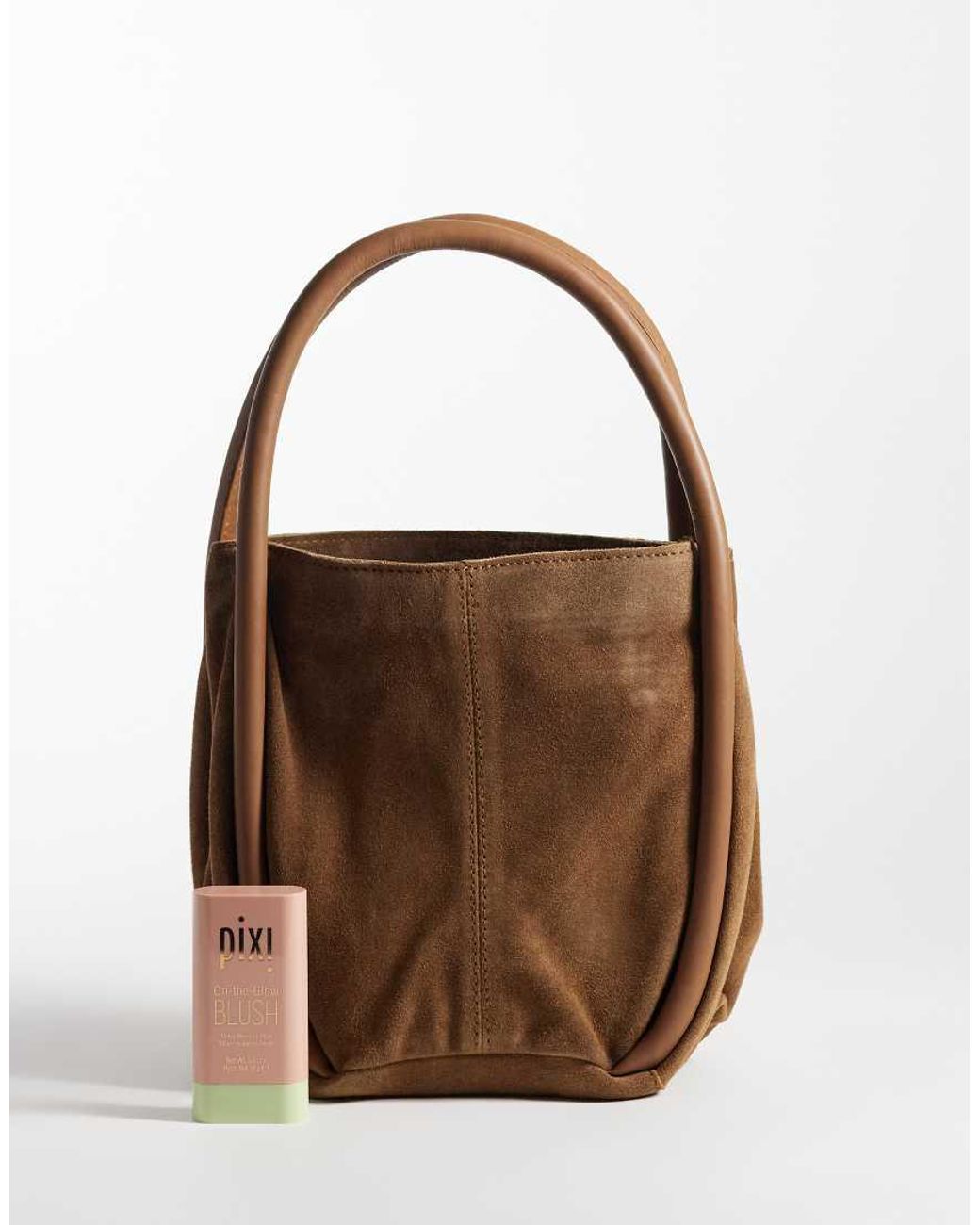 Free People Brown Barlow Bucket Bag
