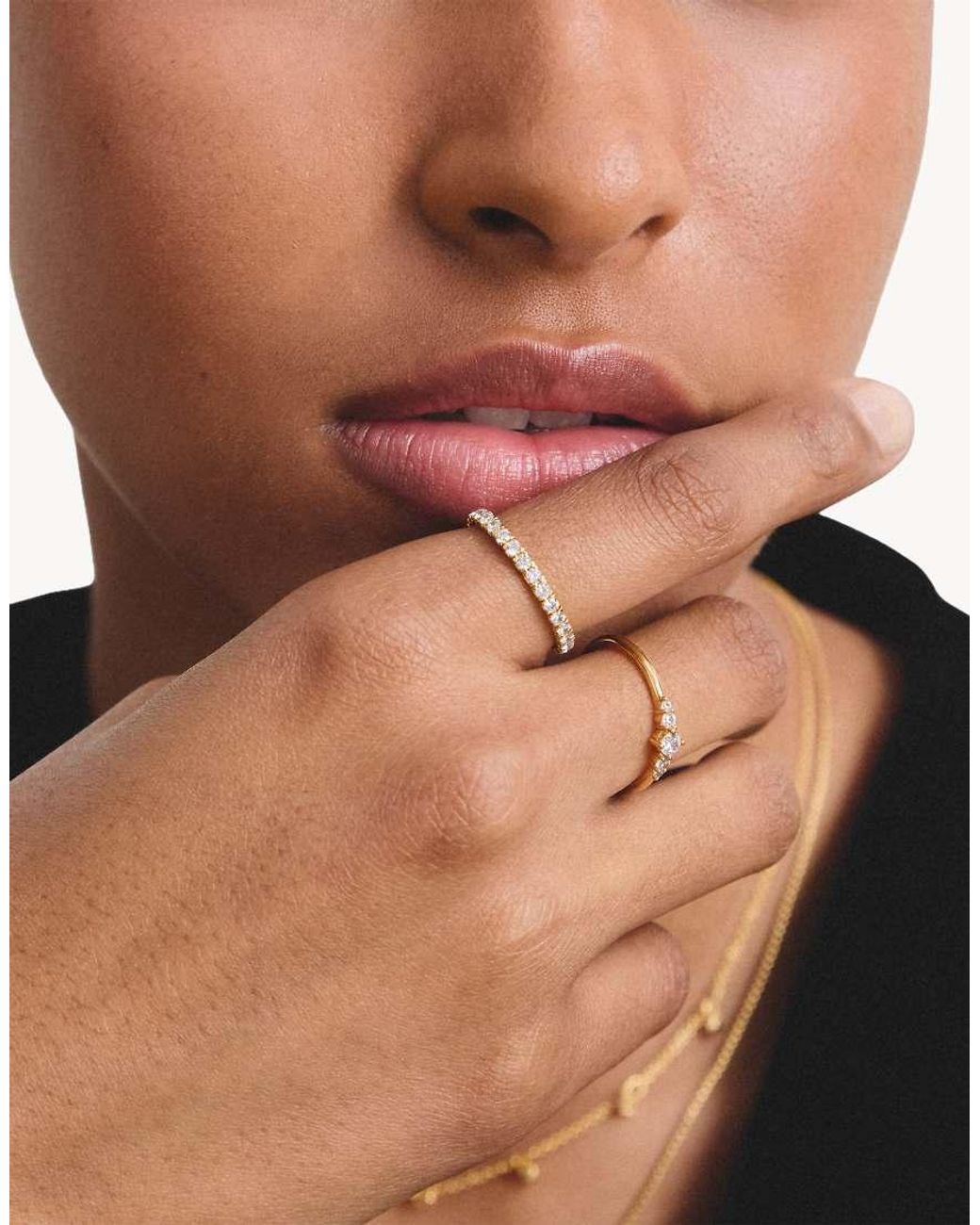 Thomas Sabo Natural Ring With White Zirconia