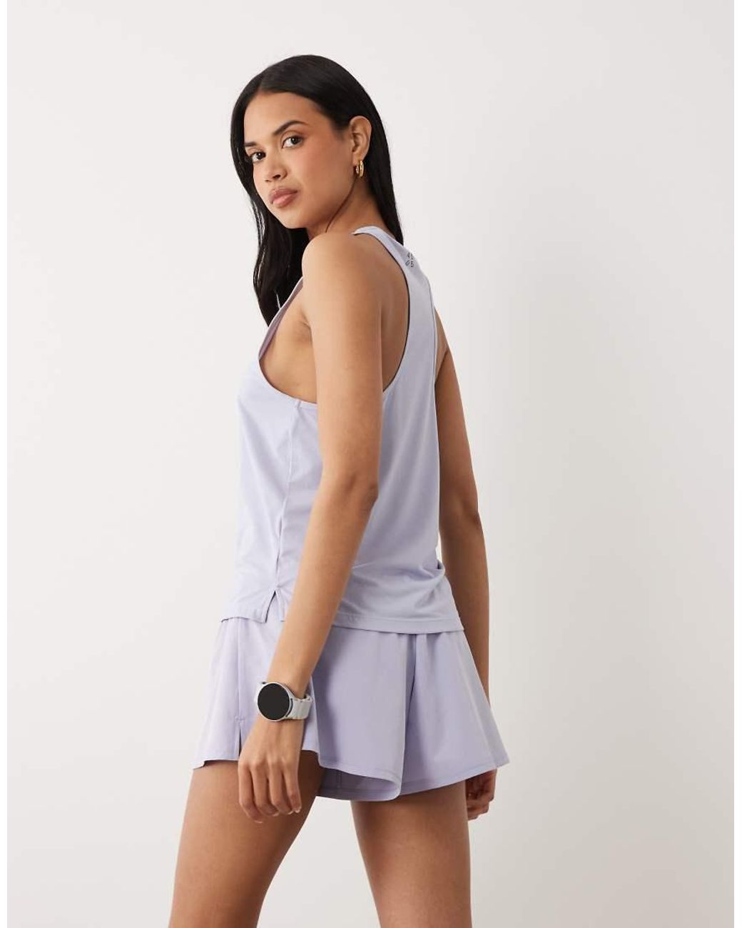 4505 Purple Floaty Running Short With Jersey Liner
