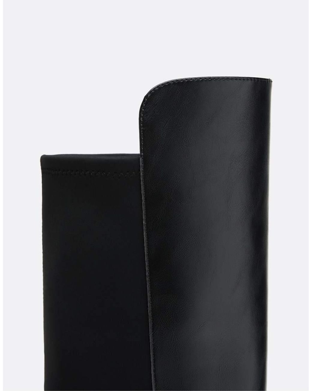 Stradivarius Black Riding Over The Knee Boots