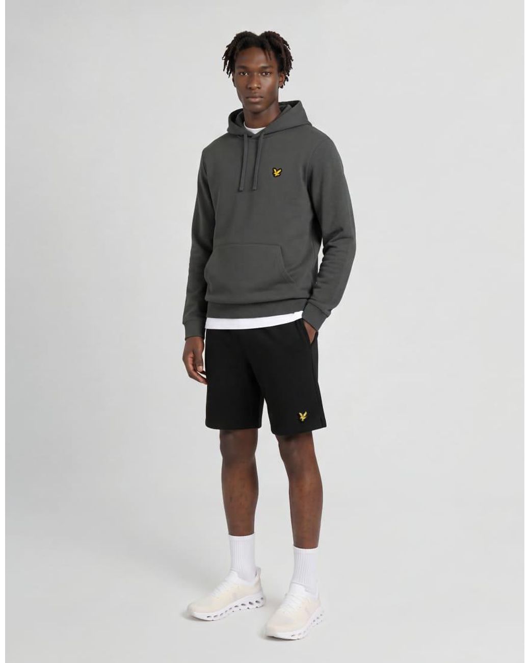 Lyle & Scott Gray Mid Layers Sports Loopback Hoodie for men