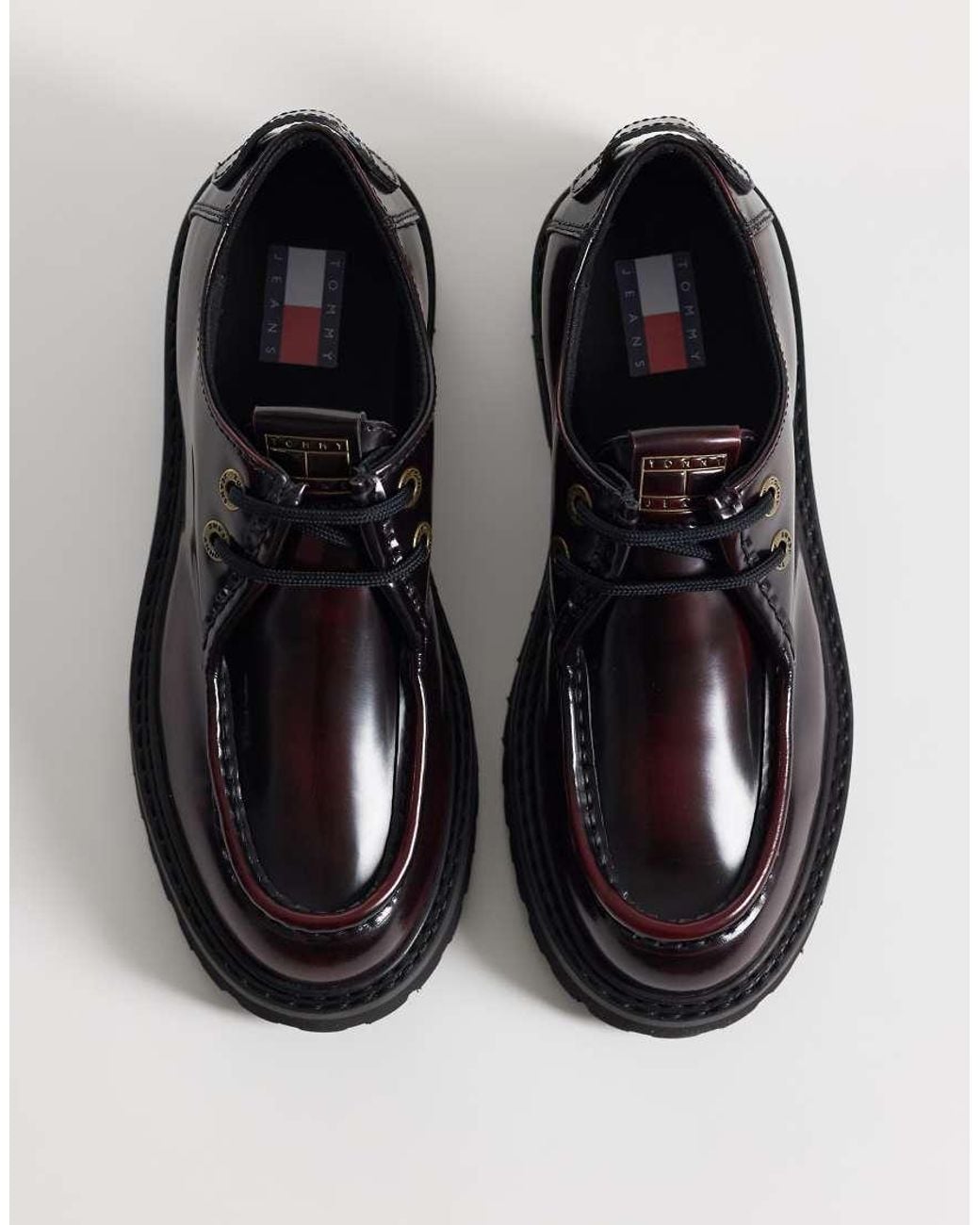 Tommy Hilfiger Black Archive Premium Leather Lace-up Shoes
