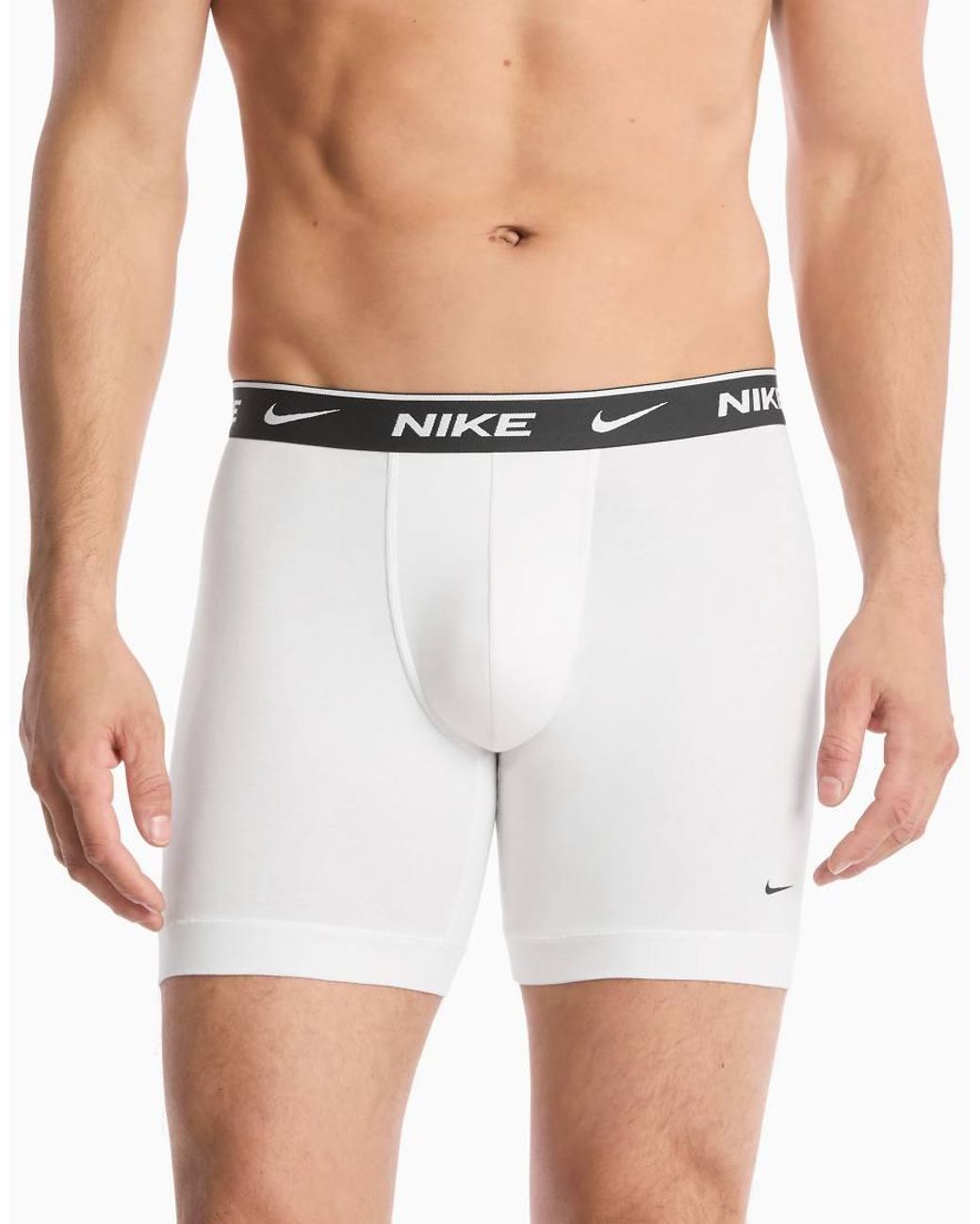 Nike Black Essential Cotton 5 Pack Boxer Briefs for men