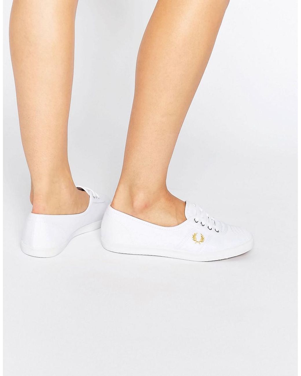 Fred Perry Aubrey White Sneakers | Lyst UK