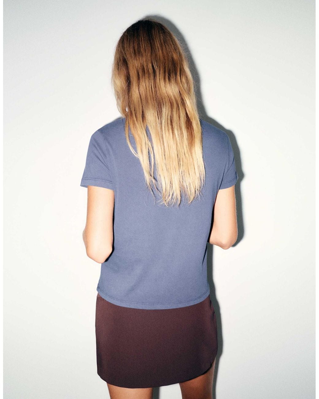T-shirt graphique à strass Pull&Bear en coloris Blue