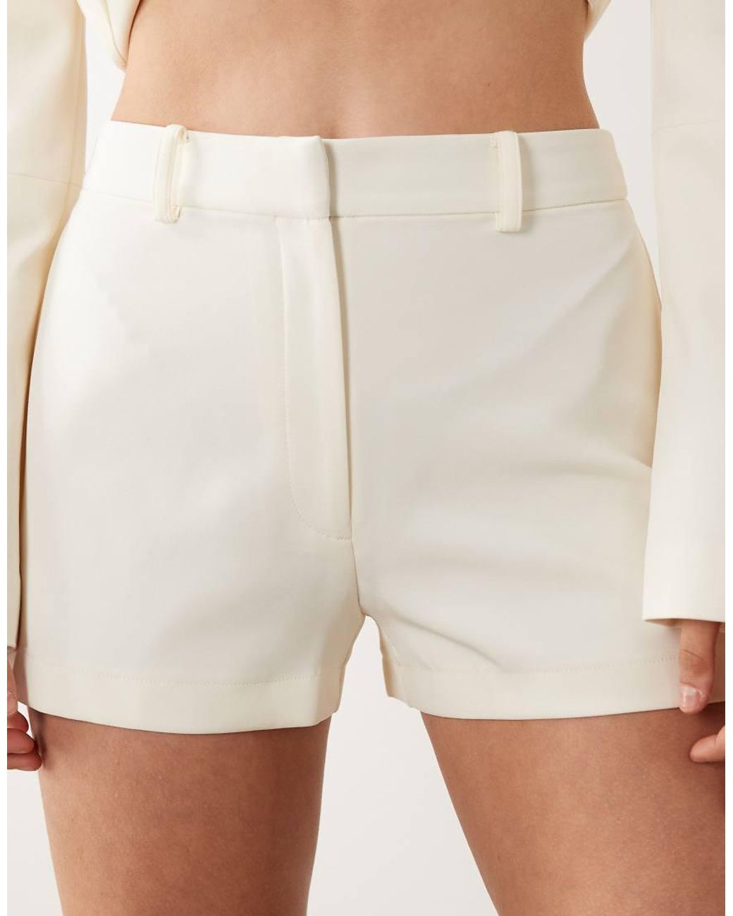 ASOS Natural Tailored Micro Short Co-ord