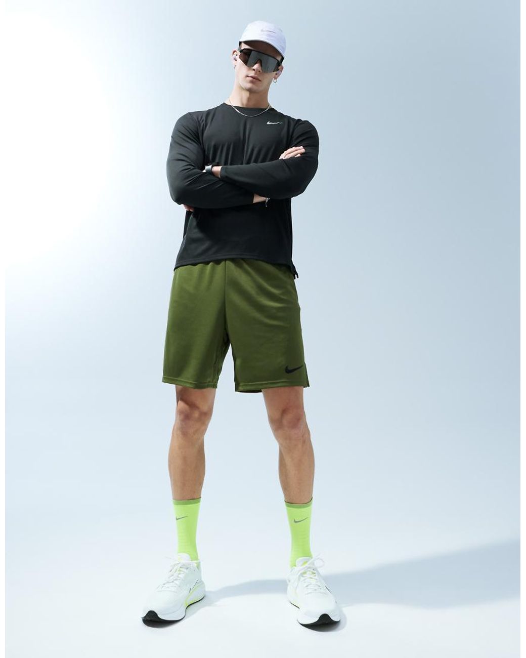 Nike Green Miler Dri-fit Longsleeve T-shirt for men