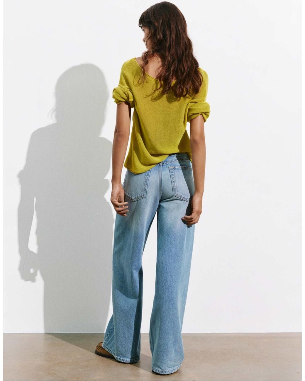 Pull&Bear Yellow Rustikaler pullover