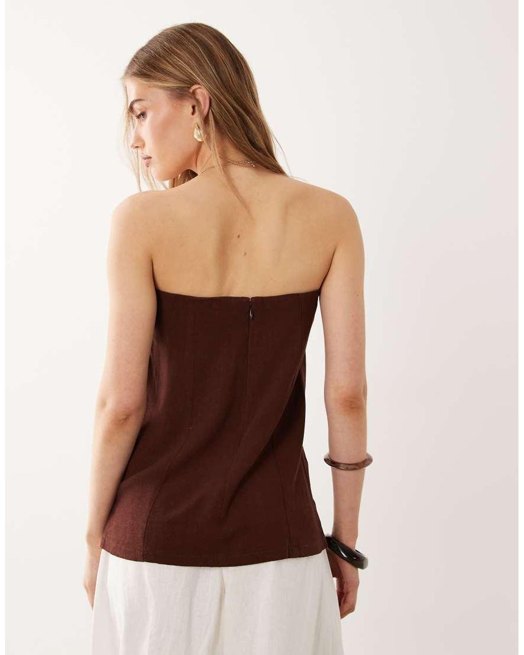 Miss Selfridge Linen Look Tailored Bandeau
