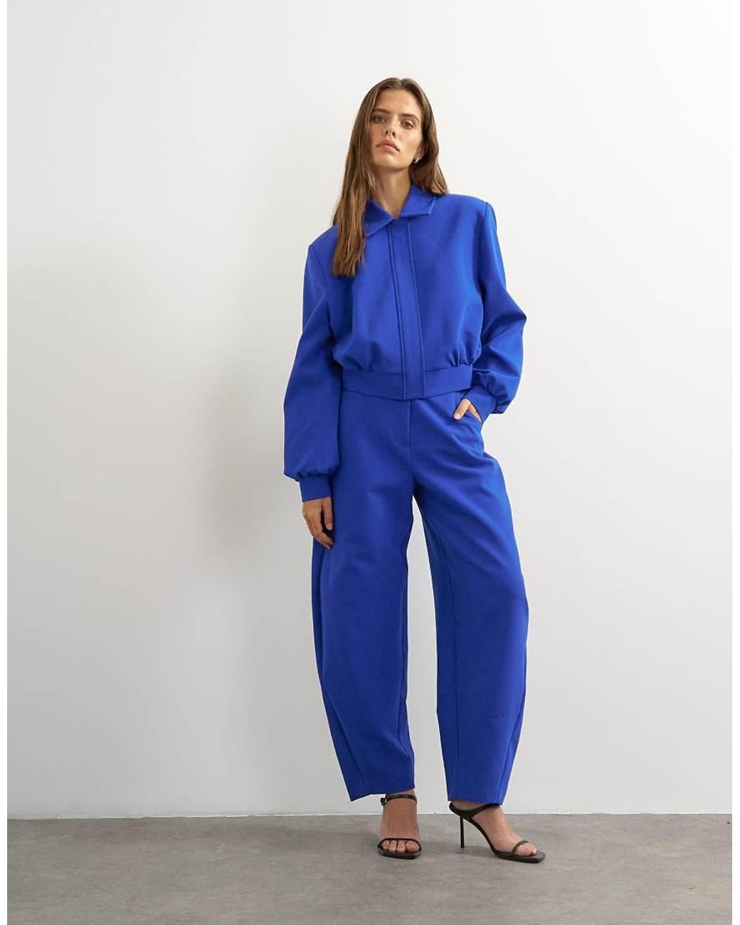 TOPSHOP Blazer Met Rits in het Blue