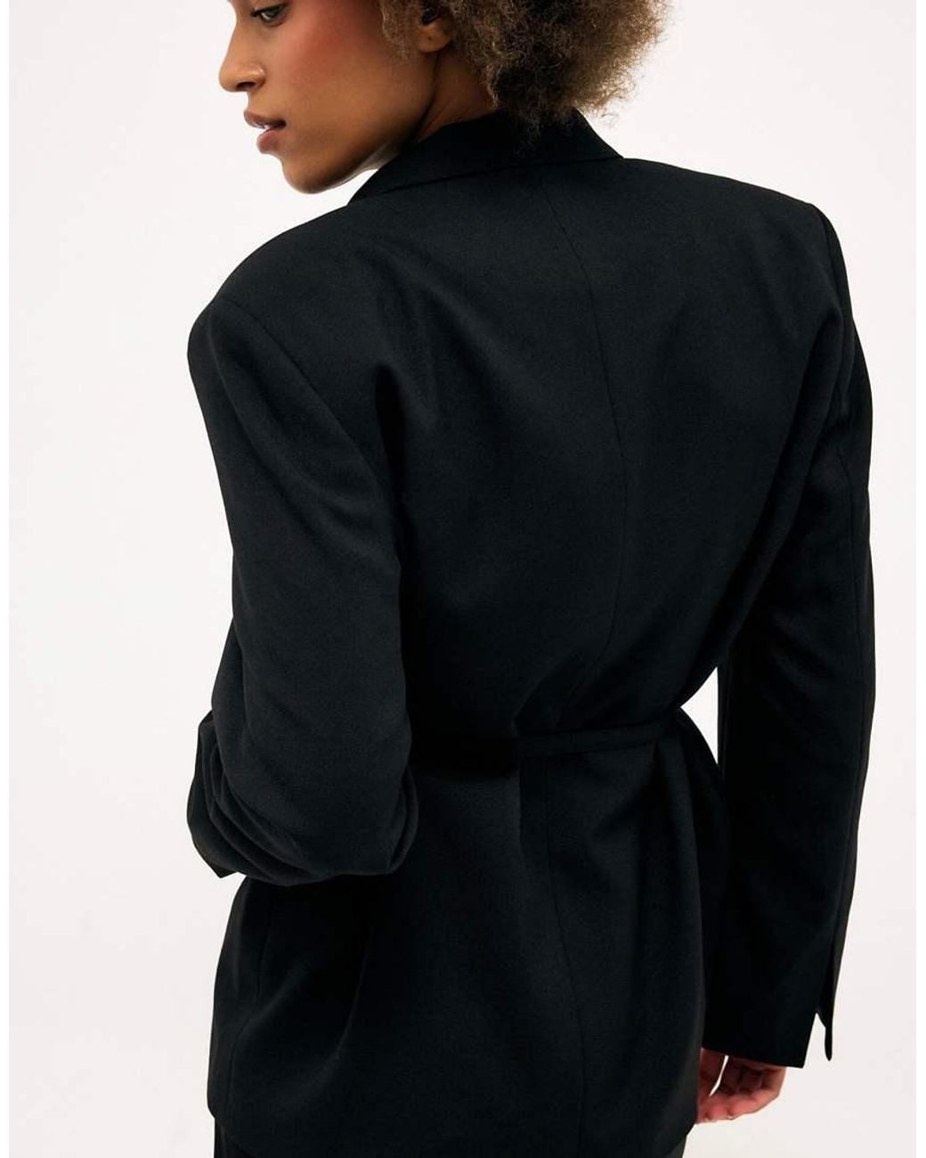 NA-KD Blue Belted Regular Blazer
