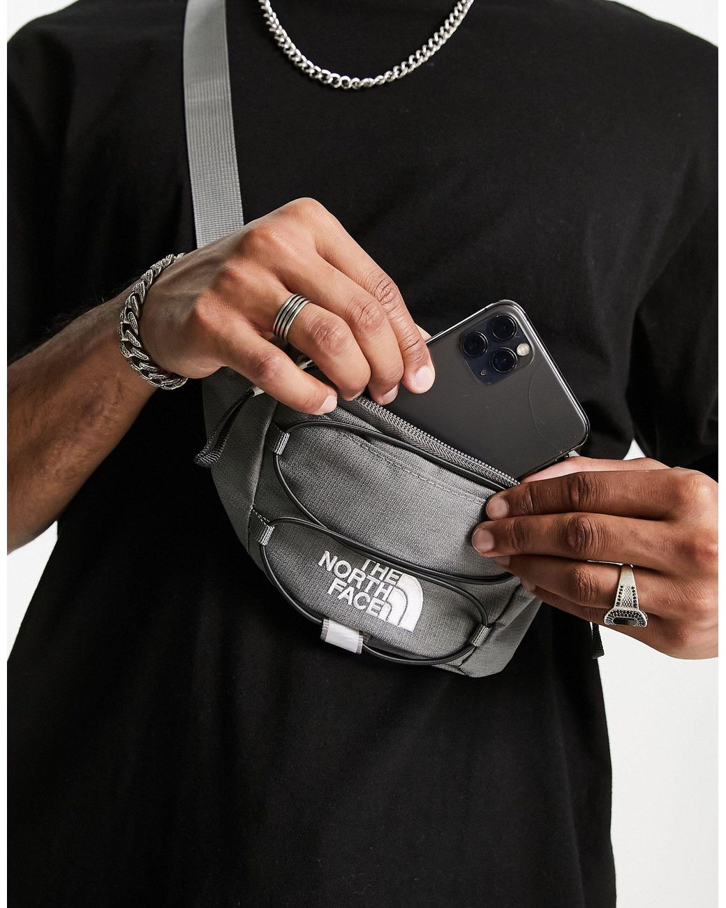 The North Face Jester Lumbar Bum Bag in Grey for Men | Lyst UK